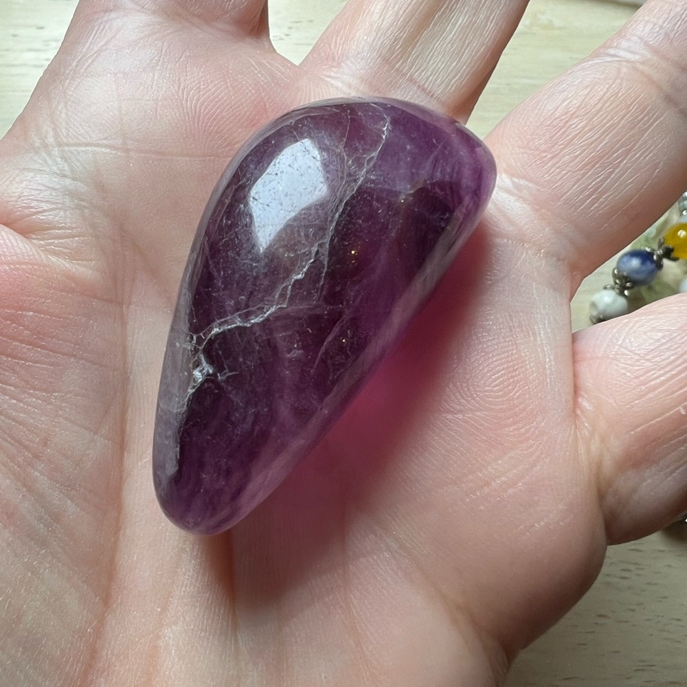 #51 Purple Fluorite Gemstone  Freeform